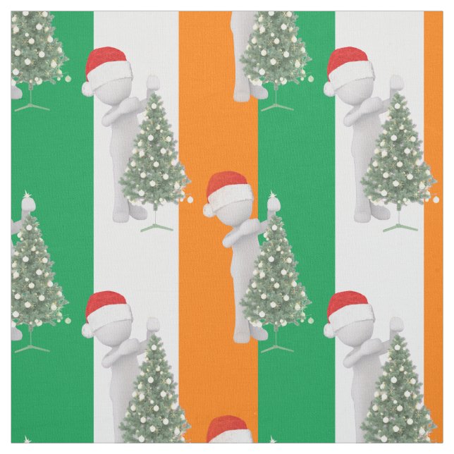 Irish christmas-väv tyg (Provkarta)