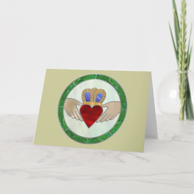 Irish Claddagh Card Kort (Framsida)