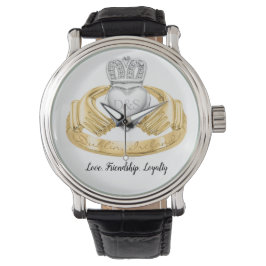 Irish Claddagh Kärlek Ring Armbandsur