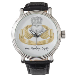 Irish Claddagh Kärlek Ring Armbandsur