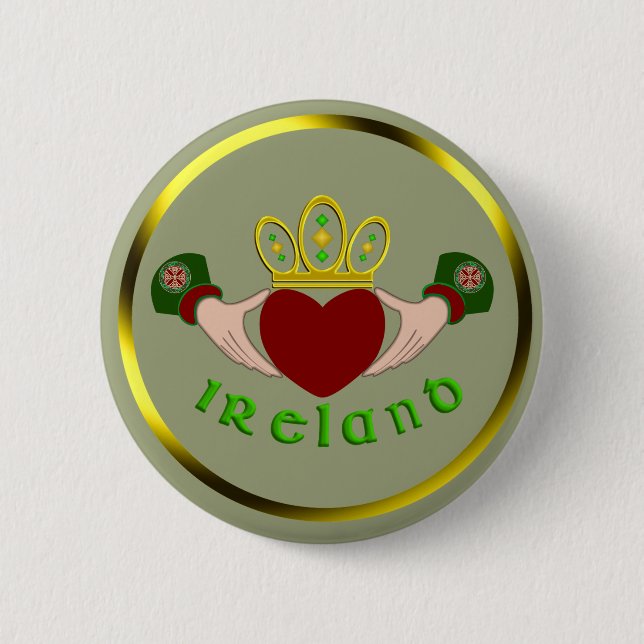 Irish Claddagh Knapp (Framsida)
