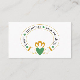 Irish Claddagh Ring Visitkort