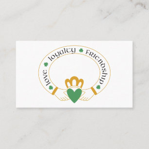 Irish Claddagh Ring Visitkort