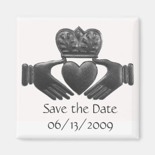 Irish Claddagh spara datum magnet