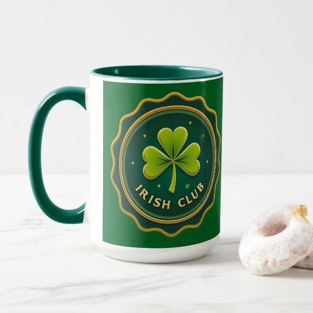 Irish Club St Patrick’s Day Shirt – caneca Mugg (Med munk)