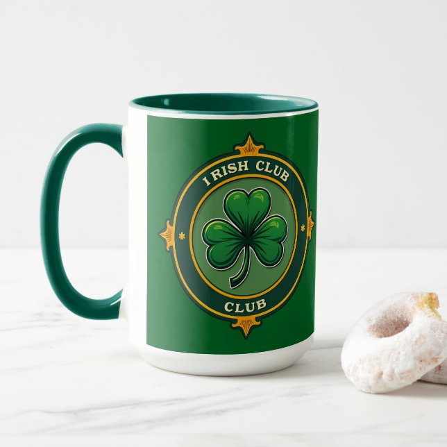 Irish Club St Patrick’s Day Shirt – caneca Mugg (Med munk)