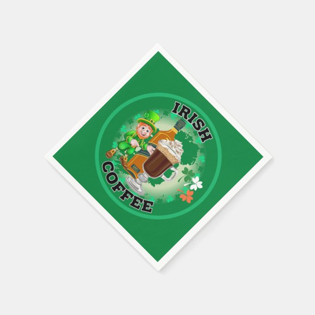 Irish Coffee - An Elixir. Pappersservett (Hörn)