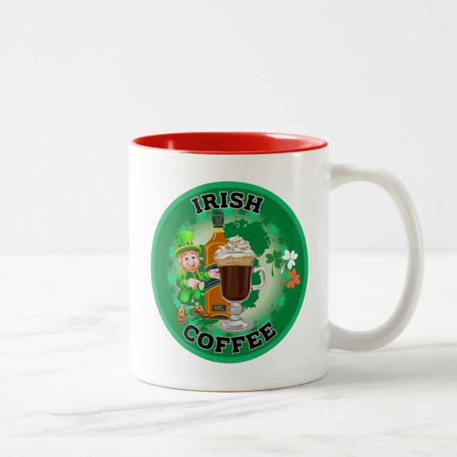 Irish Coffee - An Elixir. Två-Tonad Mugg (Höger)