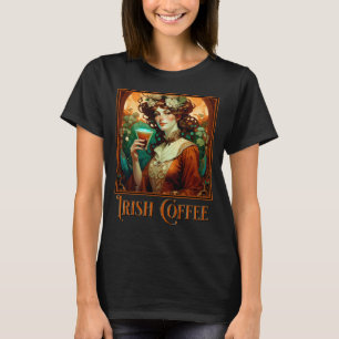 Irish Coffee Art nouveau T Shirt