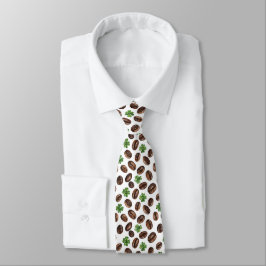 Irish Coffee Beans and Shamrocks Funny Design Slips