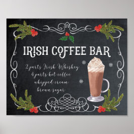Irish Coffee christmas helgdag vinterbröllop Poster