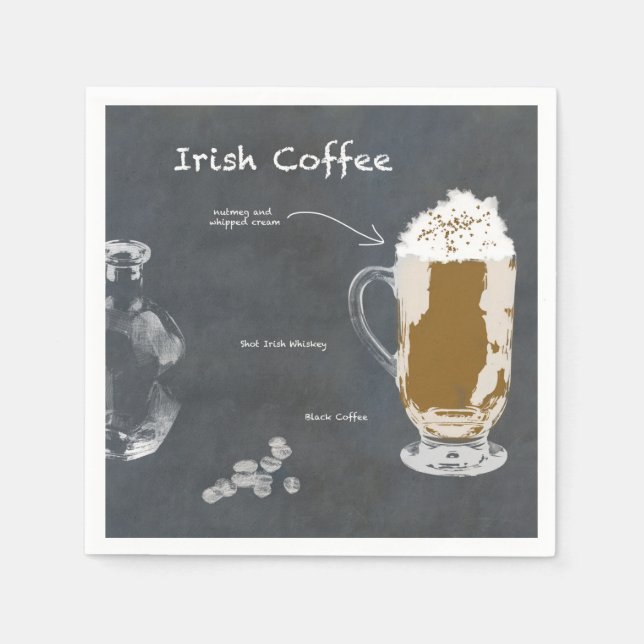 Irish Coffee Pappersservett (Framsidan)