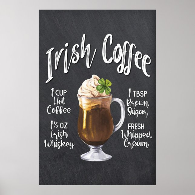 IRISH COFFEE POSTER (Framsidan)