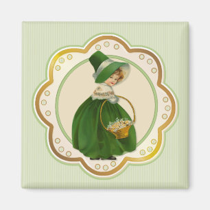 Irish Colleen och Basket Magnet