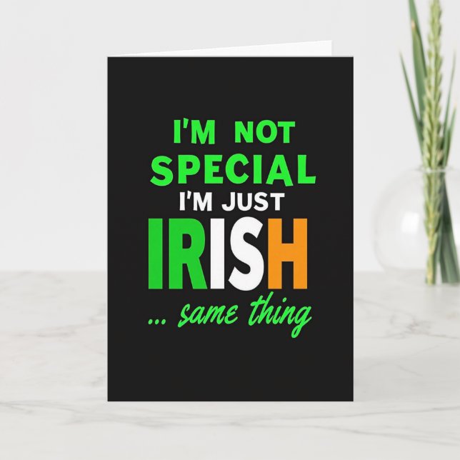 Irish Colors Text Card Kort (Framsida)