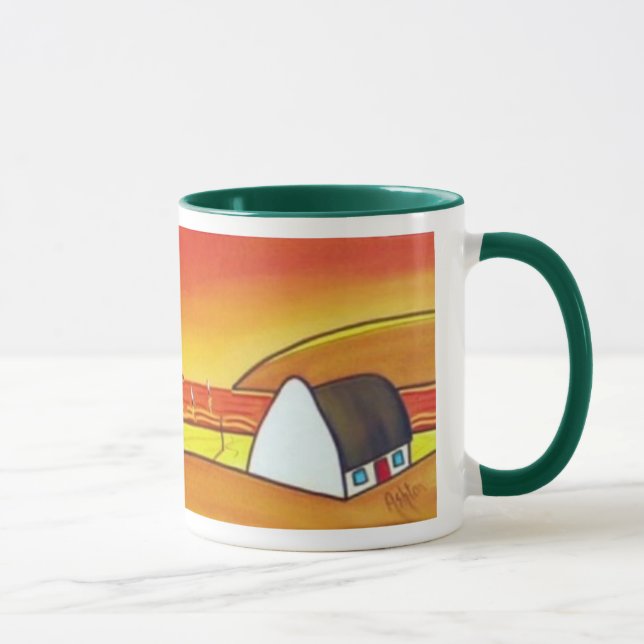 Irish Cottage at Sunset Mugg (Höger)