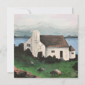 "Irish Cottage"-målning av Jane Denny Kort