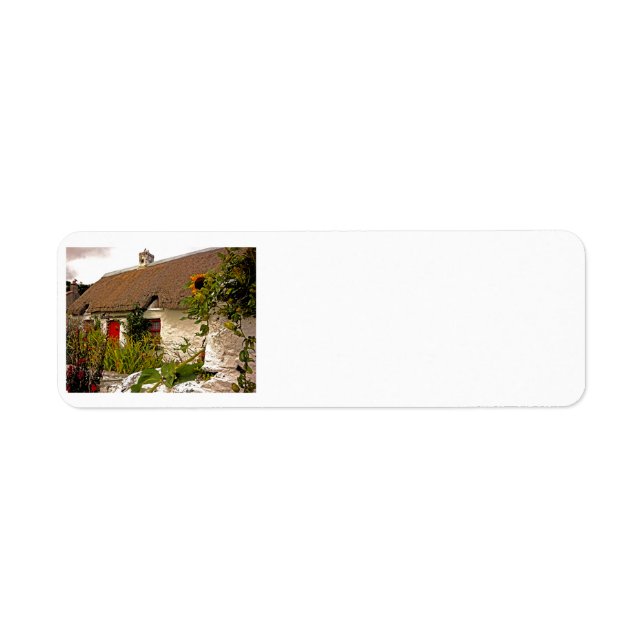 Irish Cottage Returetiketters Returadress Etikett (Framsidan)