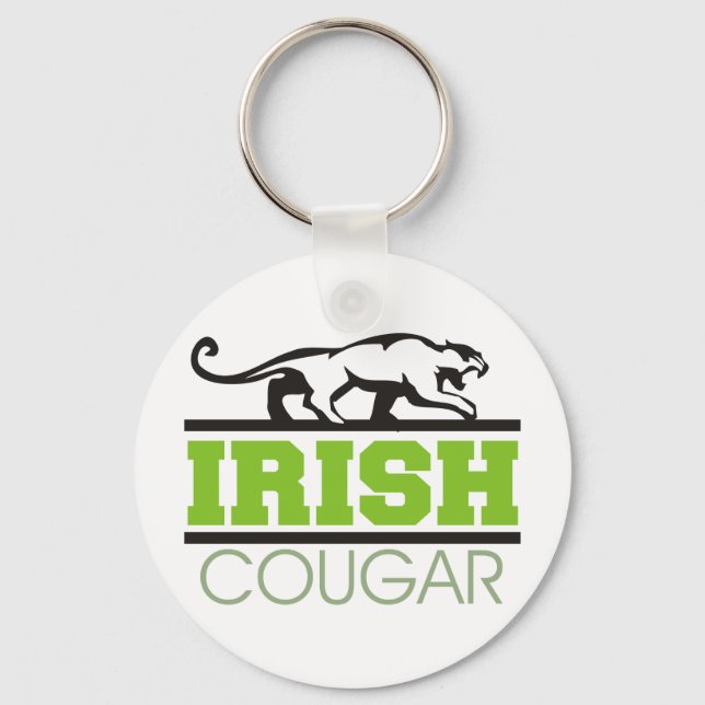 Irish Cougar Gift Nyckelring (Framsida)