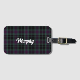 Irish County Carlow Tartan Personlig Bagagebricka