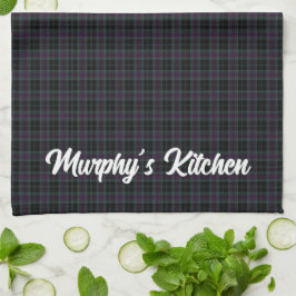 Irish County Carlow Tartan Personlig Kökshandduk