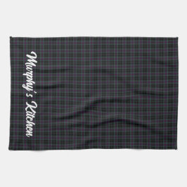 Irish County Carlow Tartan Personlig Kökshandduk