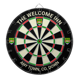 Irish County Down Ireland Dartboard Darttavla