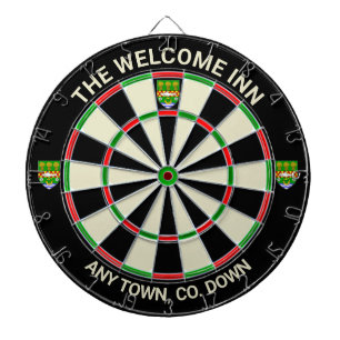 Irish County Down Ireland Dartboard Darttavla