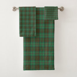 Irish County Dublin Tartan Bath Towel Set