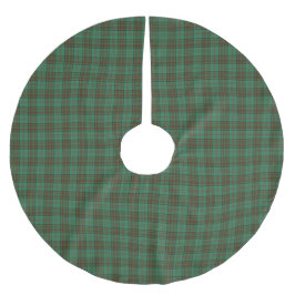 Irish County Dublin Tartan Julgransmatta Borstad Polyester