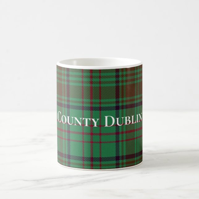 Irish County Dublin Tartan Kaffemugg (Center)