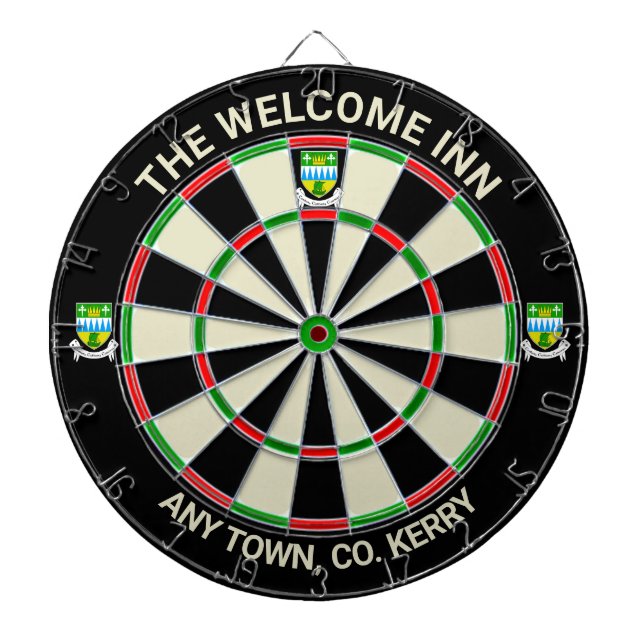 Irish County Kerry Ireland Dartboard Darttavla (Framsidan)