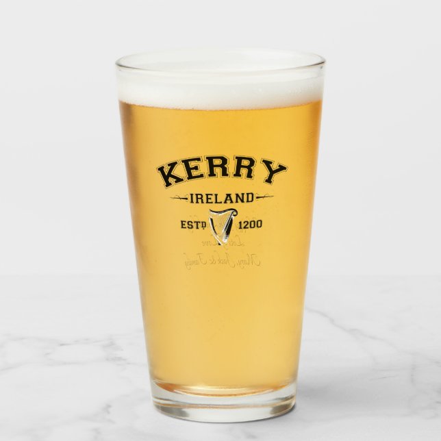 Irish County Kerry Ireland Personlig Text Glaskopp (Framsida fylld)
