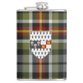Irish County Kilkenny Tartan & Vapensköld Fickplunta