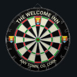 Irish County Kork Ireland Dartboard Darttavla<br><div class="desc">Idea för pub, pub, hotell eller till och med ditt eget hem i County Kork i Irland. Det skulle se underbart ut var som helst i världen som en påminnelse om detta vackra irländska grevskap också. Denna rityta bär officiellens fylkeskommun-vapensköld på 20:e och på vardera sidan. Ändra texten överst och...</div>