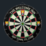 Irish County Kork Ireland Dartboard Darttavla<br><div class="desc">Idea för pub, pub, hotell eller till och med ditt eget hem i County Kork i Irland. Det skulle se underbart ut var som helst i världen som en påminnelse om detta vackra irländska grevskap också. Denna rityta bär officiellens fylkeskommun-vapensköld på 20:e och på vardera sidan. Ändra texten överst och...</div>