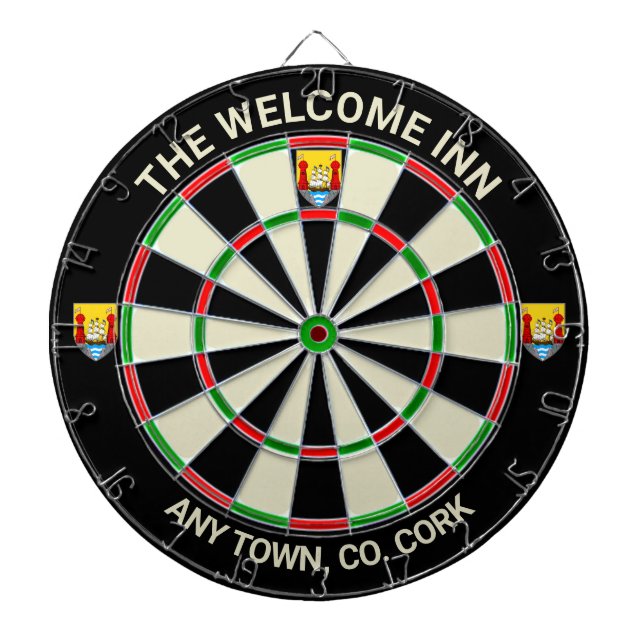 Irish County Kork Ireland Dartboard Darttavla (Framsidan)