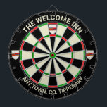 Irish County Tipperary Ireland Dartboard Darttavla<br><div class="desc">Idea för pub, pub, hotell eller till och med ditt eget hem i County Tipperary, Irland. Det skulle se underbart ut var som helst i världen som en påminnelse om detta vackra irländska grevskap också. Denna rityta bär officiellens fylkeskommun-vapensköld på 20:e och på vardera sidan. Ändra texten överst och grund...</div>