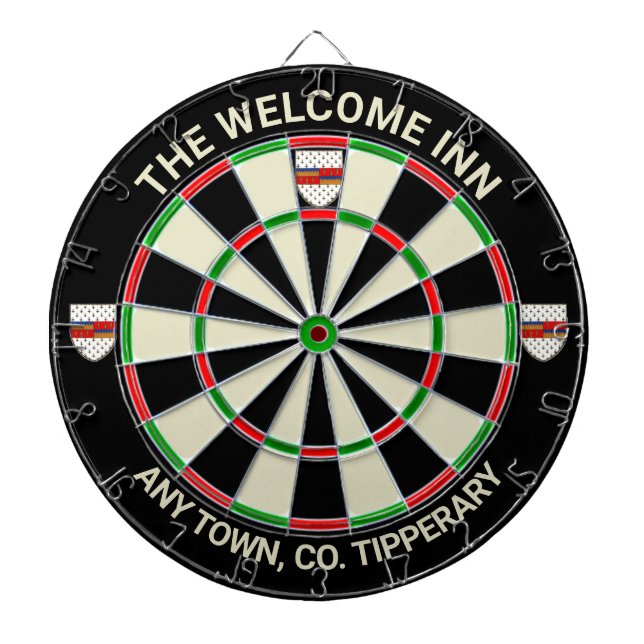 Irish County Tipperary Ireland Dartboard Darttavla (Framsidan)