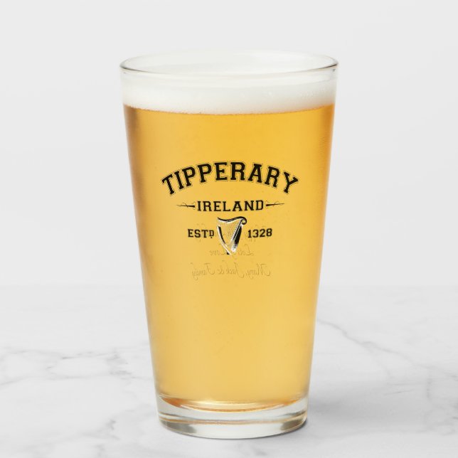 Irish County Tipperary Ireland Personlig Text Glaskopp (Framsida fylld)