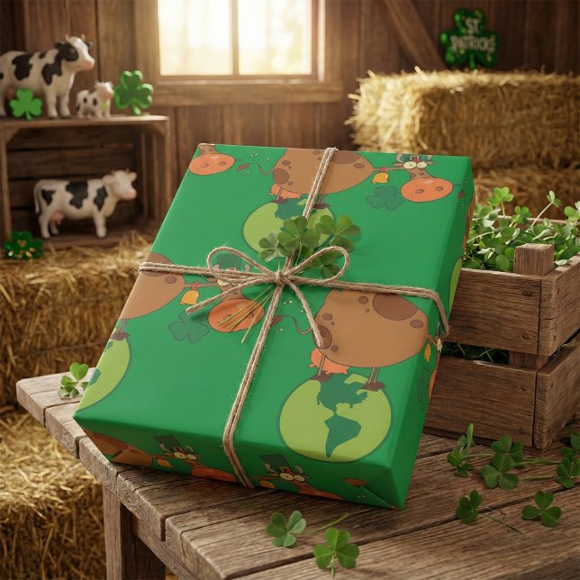 Irish Cow Presentpapper (Skapare uppladdad)