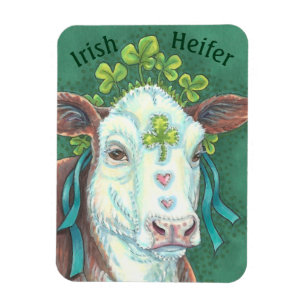 Irish Cow ST. PATRICK'S DAY FARM MAGNET *Anpassnin
