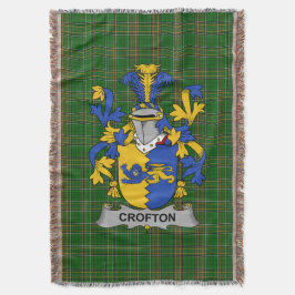 Irish Crofton Jackar om Arm Family Crest Ireland Filt