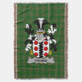 Irish Cromie Jackar om Arm Family Crest Ireland Filt