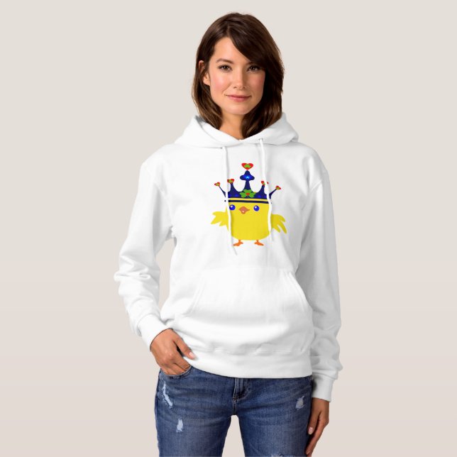 👍 ☘ ❤️ 👑 Irish Crowned Chicken Fabulous Bella Ba T Shirt (Hel framsida)
