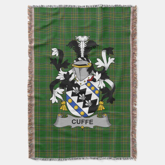 Irish Cuffe Jackar av Arm Family Crest Ireland Filt (Framsidan Vertikal)