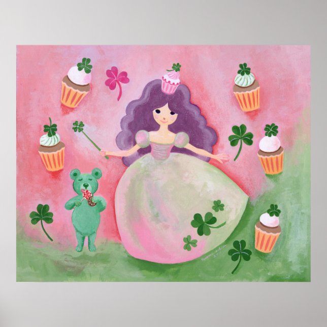 Irish Cupkaka Princess Painting Poster (Framsidan)