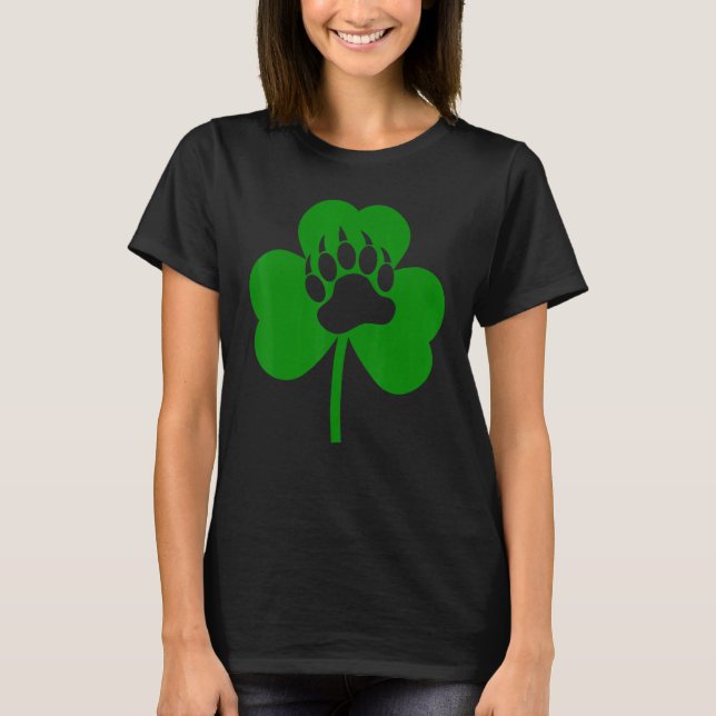 Irish Cute Bear Tass C St patrick's day Lucky Sham T Shirt (Framsida)