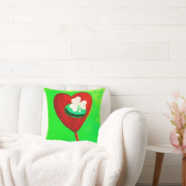 Irish Cute Painting Design. Köp nu Kudde (Soffa)