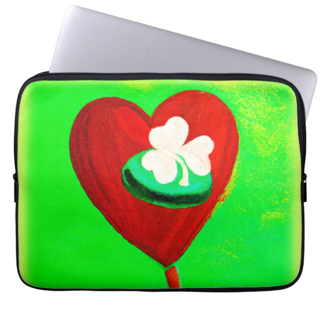 Irish Cute Painting Design. Köp nu Laptop Fodral (Framsidan)